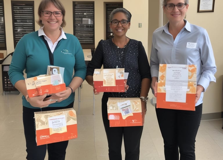 A group of people sitting closely together, each holding and reading from books. They appear to be focused and engaged, dressed in colorful, traditional clothing. The scene suggests a cultural or community gathering, possibly a workshop or seminar.