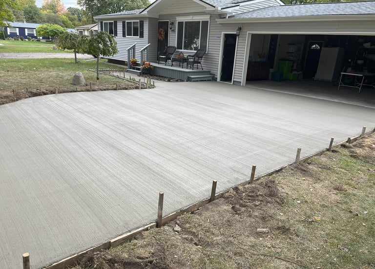 Concrete Driveway in Burton, Michigan