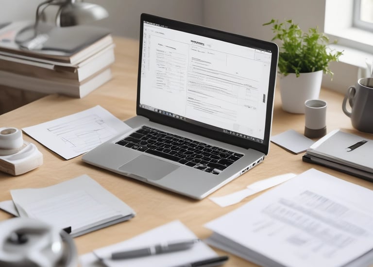 Architect reviewing blueprints with builder on site