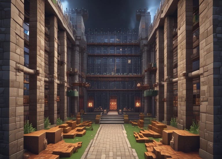 A creative build showcasing Minecraft's possibilities.