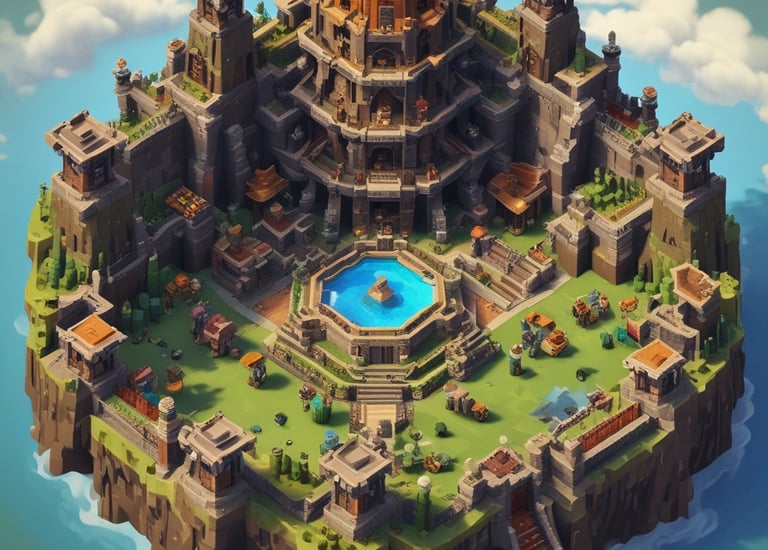 An action-packed scene from a Minecraft adventure mod.