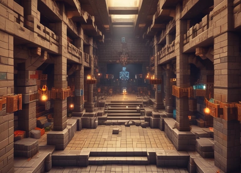 A creative build showcasing Minecraft's possibilities.