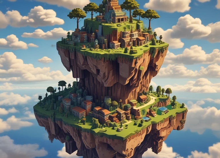 A challenging survival scenario in Minecraft.