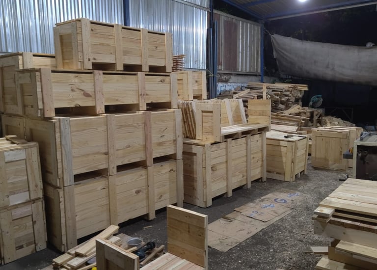 samudra biru mandiri, packing, palet plastik, palet kayu, box kayu, logistik