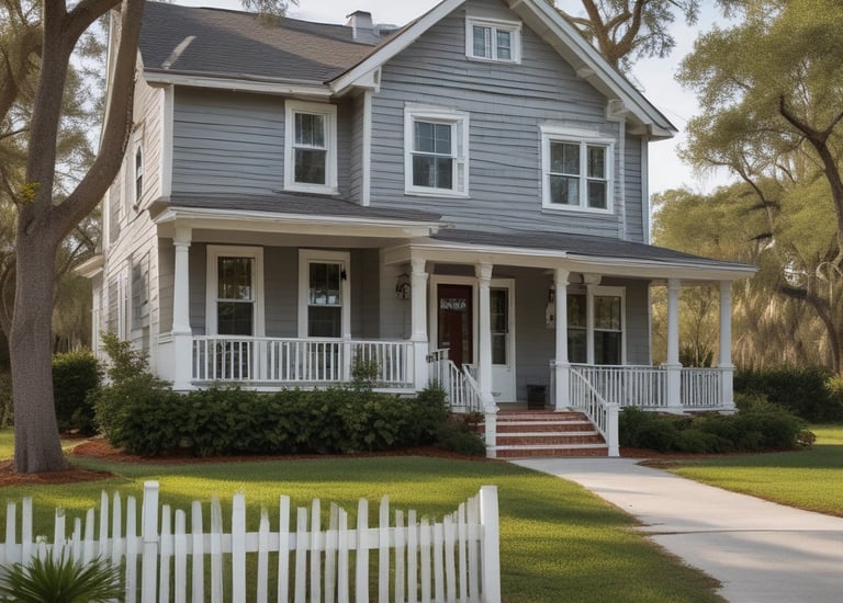A dimly lit shelf displaying several cans of paint. The labels indicate brands such as Porter's Paints and Farrow & Ball. The cans are organized in a row, with some text partially visible due to the lighting.