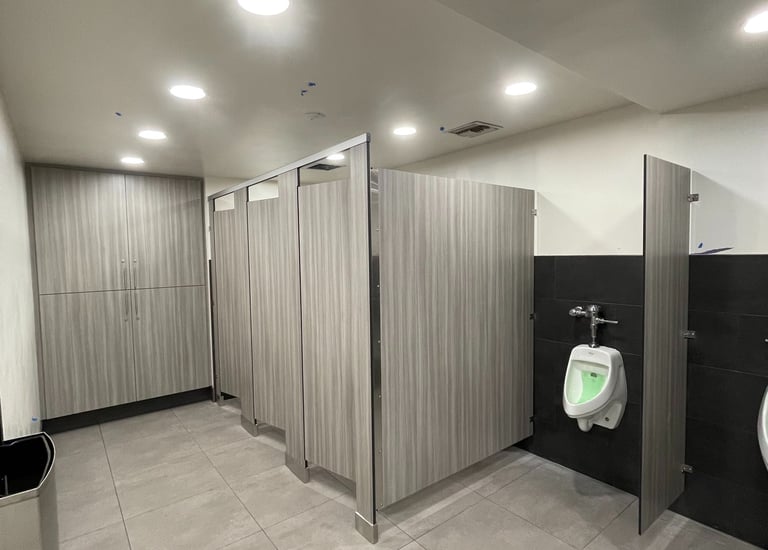 Phenolic Privacy Toilet Partitions All-Gender
