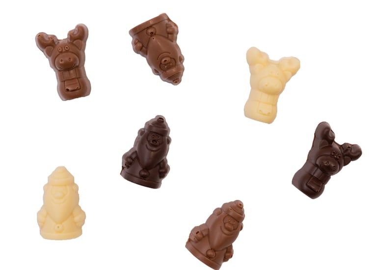 Chocolade figuurtjes Kerst