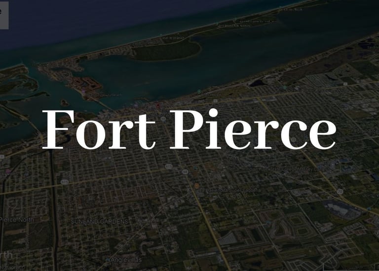 a map of the city of Fort Pierce
