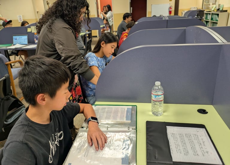 Small group tutoring sessions help build academic indepedence