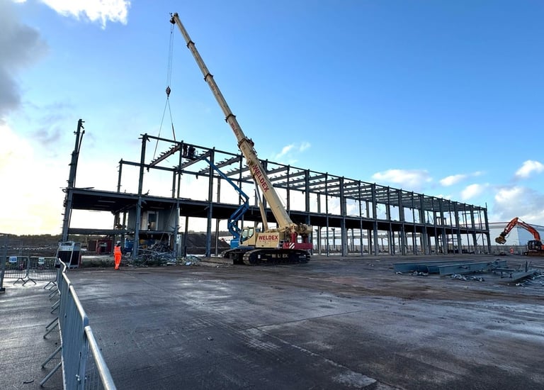 Steel frame deconstruction