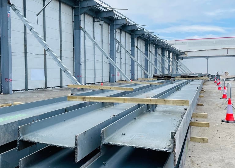 Beams, girders, lintels, steel, frame