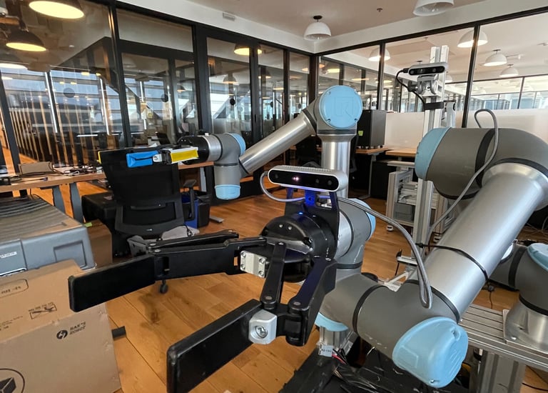 3d printed parts for a robot arm using engineering materials