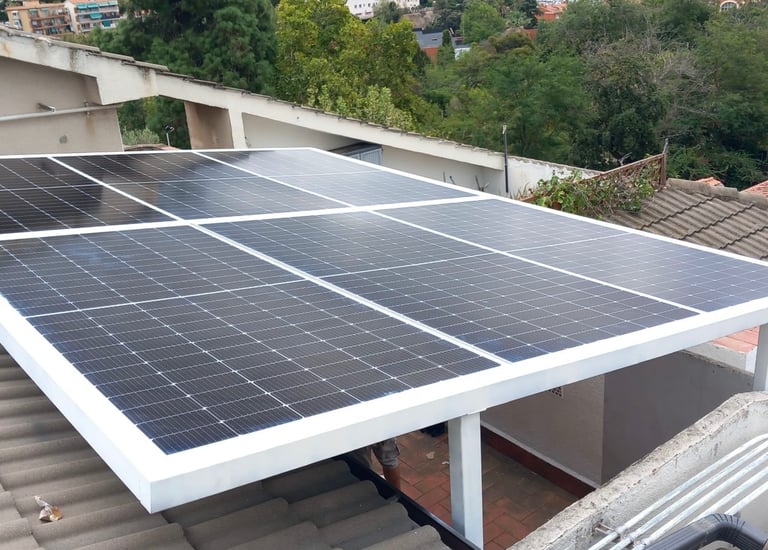 Fabricación de estructuras para placas solares