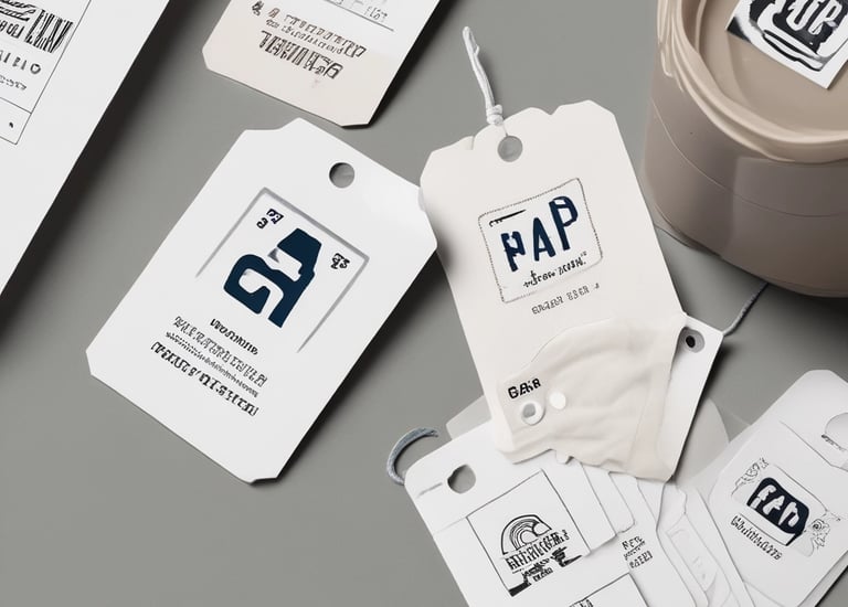Tags de roupas