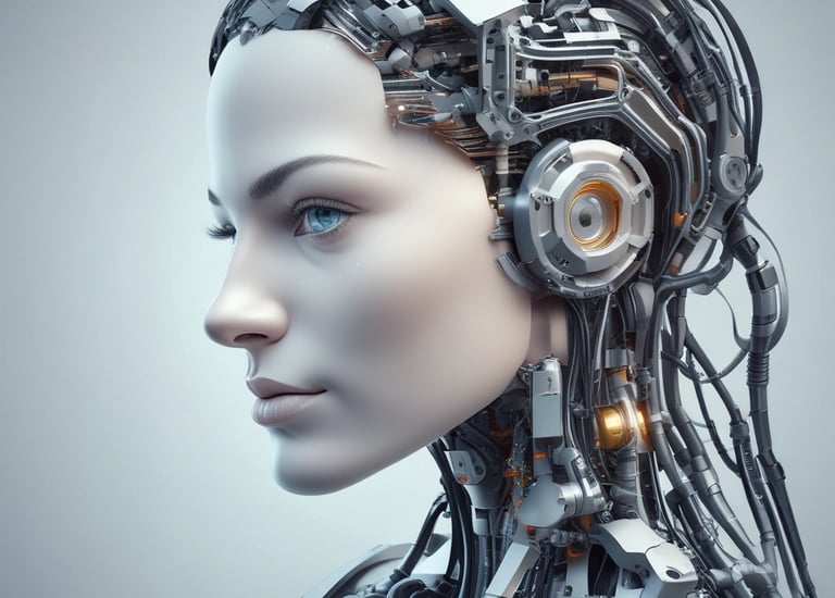 A digital rendering of an electronic circuit board, with a central black chip featuring the text 'CHAT GPT' and 'Open AI' in gradient colors. The background consists of a pattern of interconnected triangular plates, illuminated with a blue and purple glow, adding a futuristic feel.