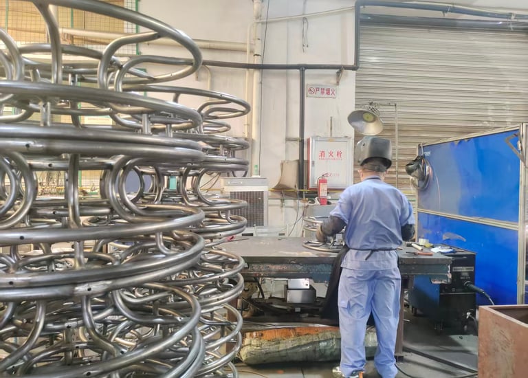 Precision Stainless Steel Pipework for Industrial Use