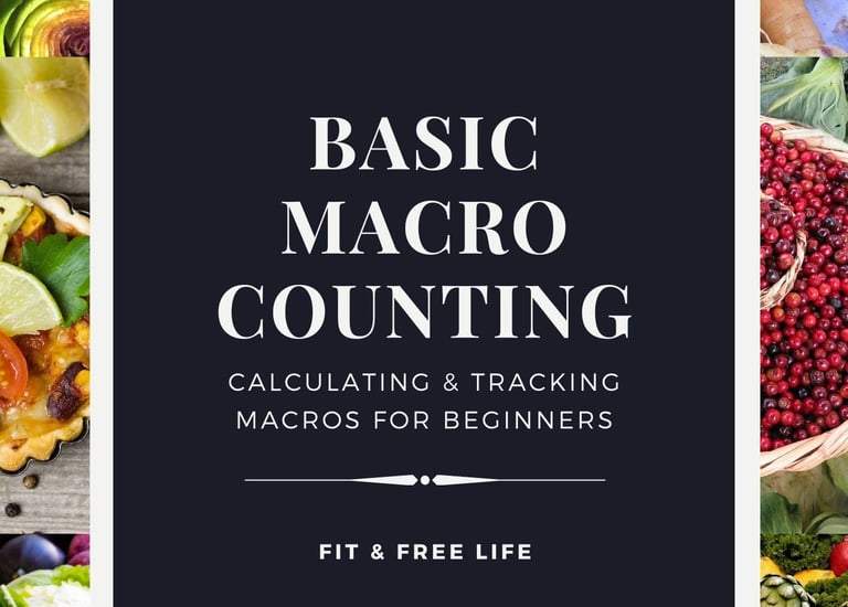 Basic Macro Counting Guide — free macro tracking guide for women over 35 by Fit & Free Life