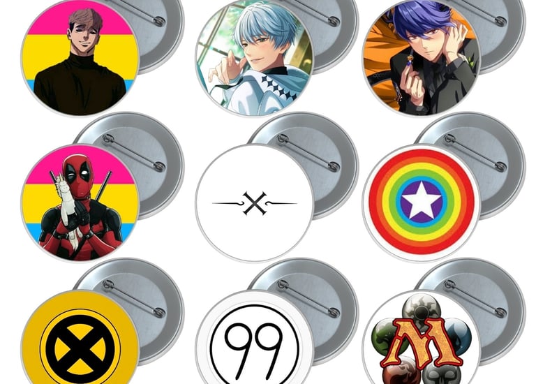 Pins personalizados de personajes de anime, pride, íconos de cultura pop.