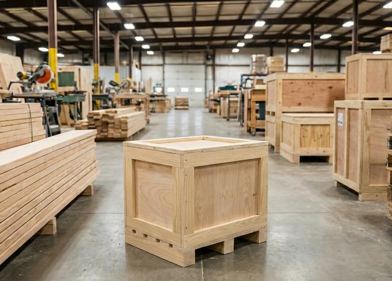 專業工業用合板木箱(Plywood Crate)，適合體積小且重量不重的設備。