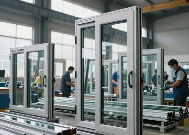 A busy warehouse with pallets of goods ready for shipment under bright industrial lighting.