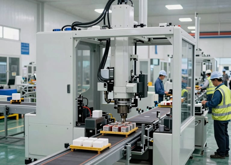 Team meeting in a modern office discussing logistics plans.