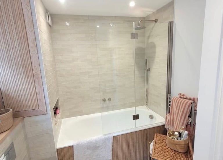 Shower Glazing and bathroom refurbishment by Roman Refurbs in Cheshunt UK