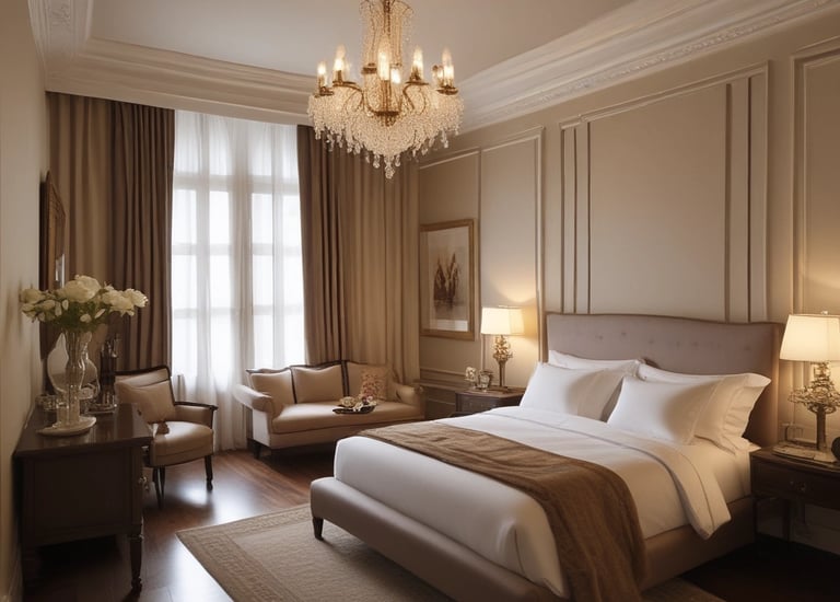 Cozy living room being cleaned with soft pink and purple accents in the background