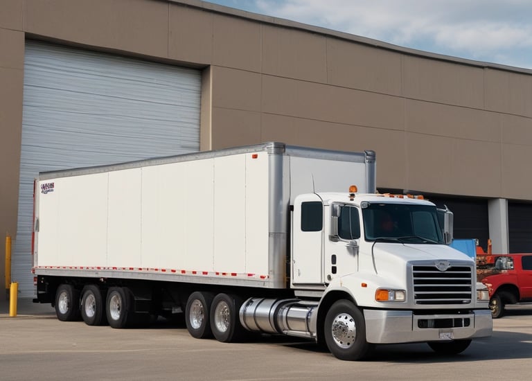 A modern logistics facility showcasing efficient cargo handling.