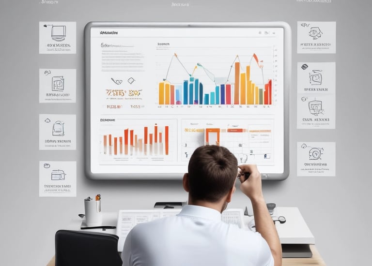 Team collaborating over AI tools and creative brainstorming notes.