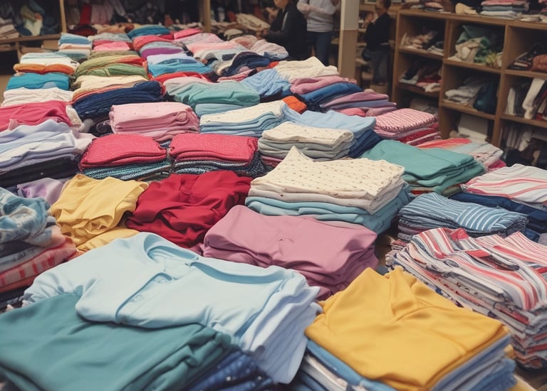 Knights participating in a neighborhood clean-up event wearing blue shirts with the council logo.