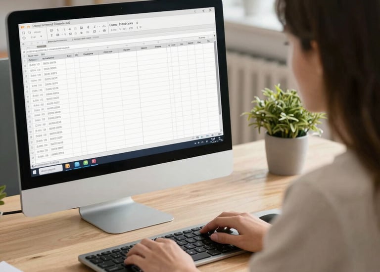 Rentalpropertysoftware.com logo on a modern office wall.