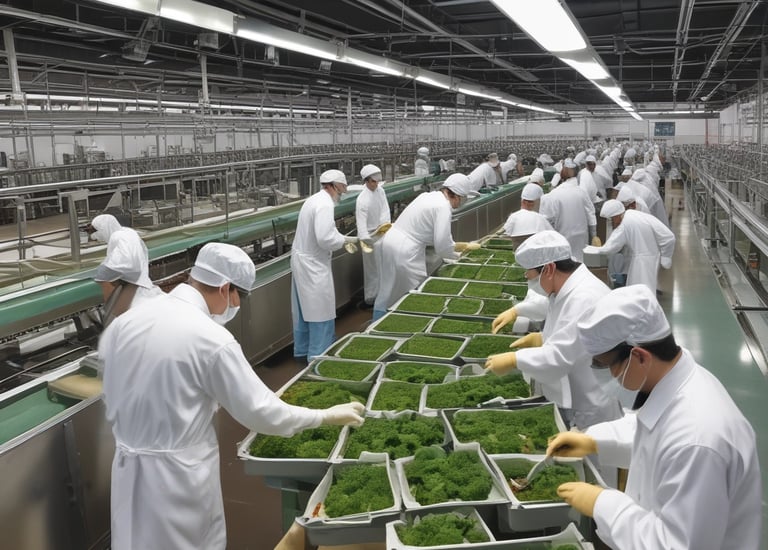 Instructor demonstrating hygiene protocols with participants in a workshop.
