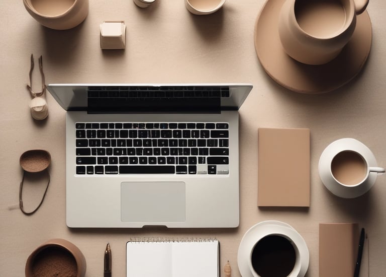 Organized filing cabinets and digital document management setup