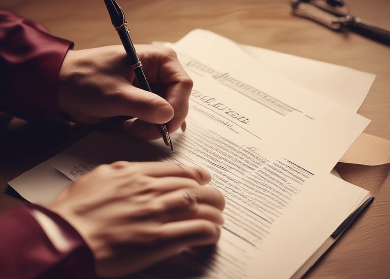 Financial charts and reports displayed on a laptop screen with coffee cup nearby