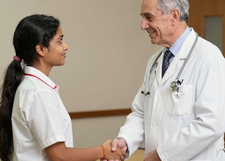 a man riding a skateboard down a street next to tall buildings
