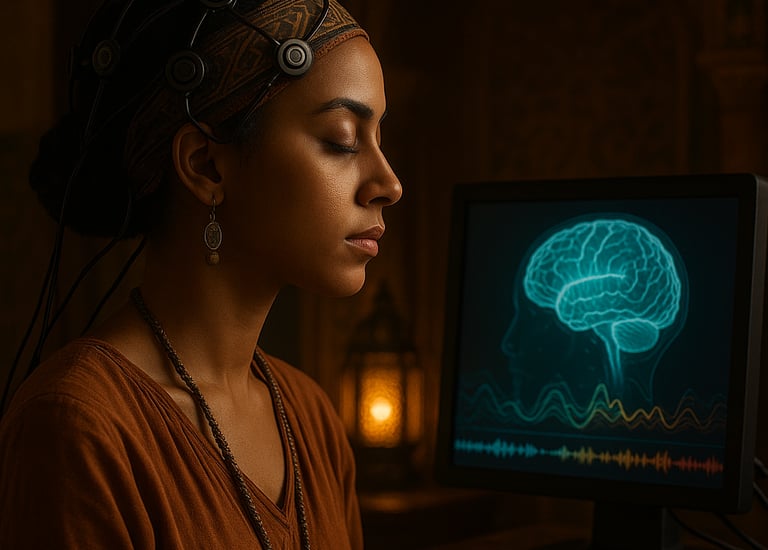 Neurofeedback to calm the nervous system