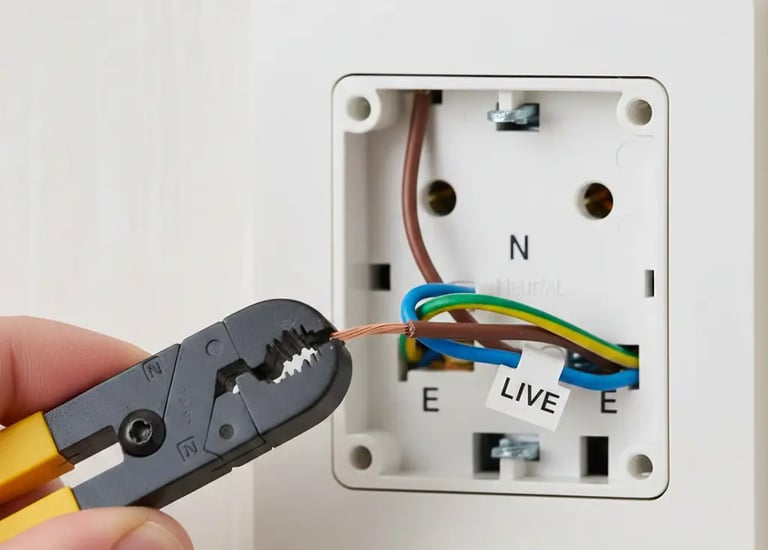 What Is the Colour of Live Wire in the UK brown