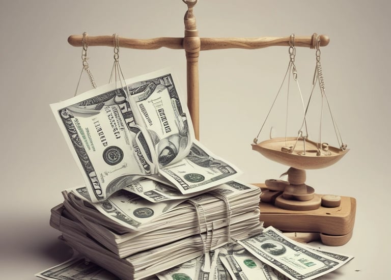 Two business cards placed on a white sheet. The cards are orange and dark blue, each with the text 'CASTRO CAPITAL' printed in uppercase.