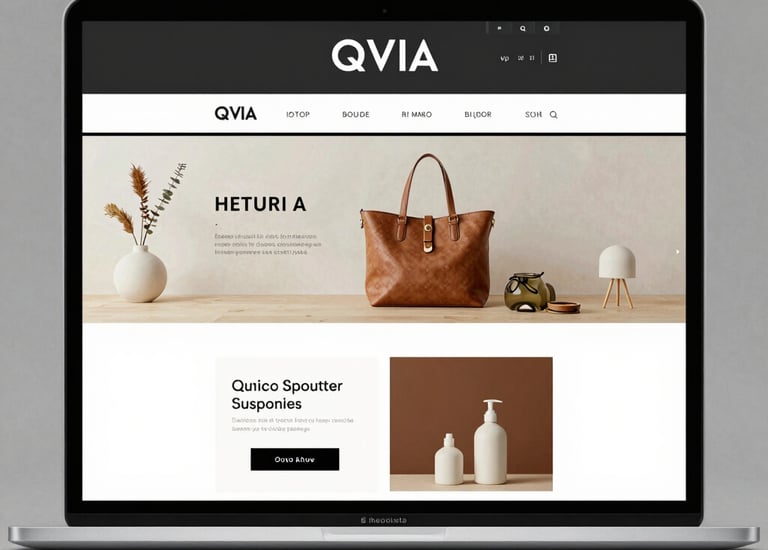 The interface of a showcase website