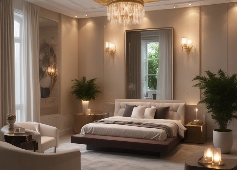 A luxury SUV is parked on a cobblestone street in front of a Gucci store located in an elegant building. The architecture features ornate details and large arched windows, reflecting a sense of sophistication. Small trees and decorative lighting add to the upscale urban setting.