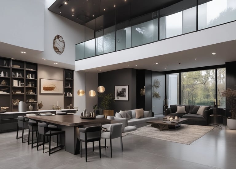 A luxury storefront with a lavish gold-accented facade, featuring prominent branding of the name 'BVLGARI'. The store displays have illuminated windows showcasing products, with elegant design and decor elements. The overall aesthetic conveys sophistication and opulence.