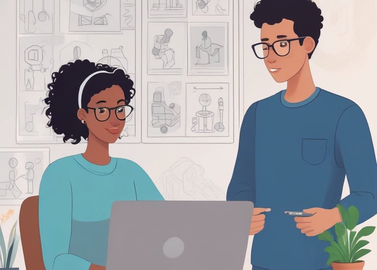 A black screen or display monitor with the OpenAI logo and text in white centered in the middle. The background is a gradient transitioning from dark to light blue from top to bottom.