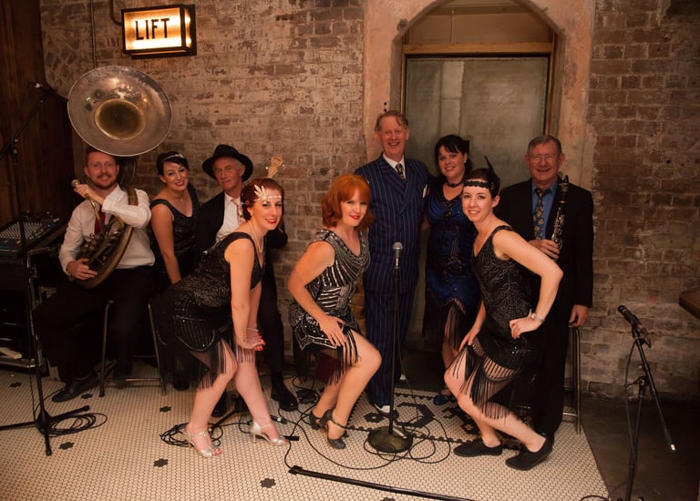 Greg Poppleton jazz band for swing dancers