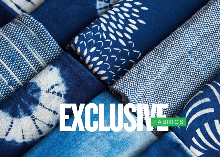 Rongzhiyue: a display of denim fabrics