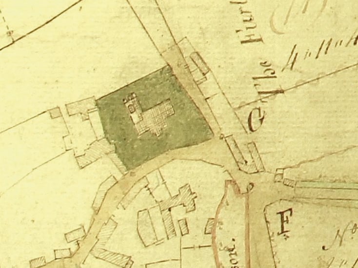Part of the Steeple Aston Enclosure Map of 1768