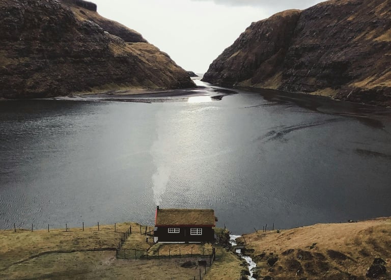 Einsame Hütte