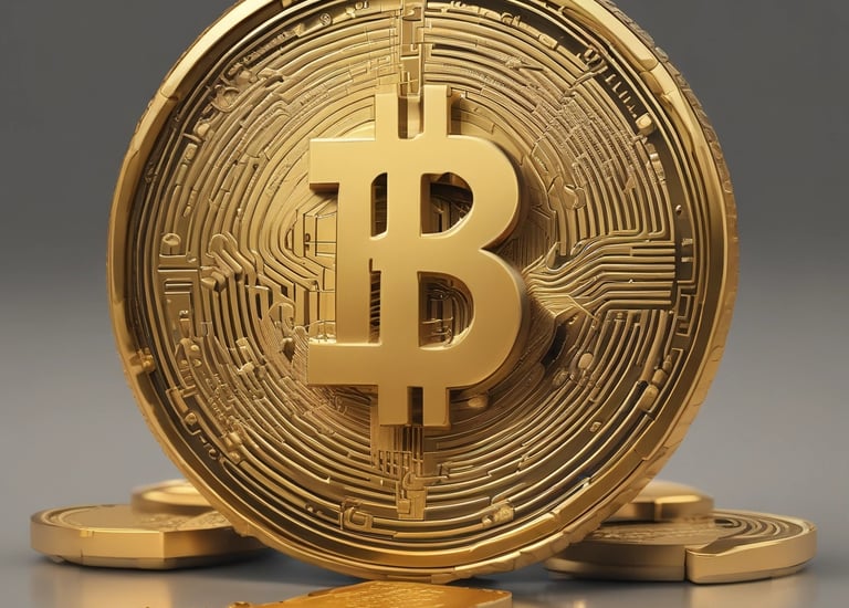 A pile of gold bars sitting on top of a table