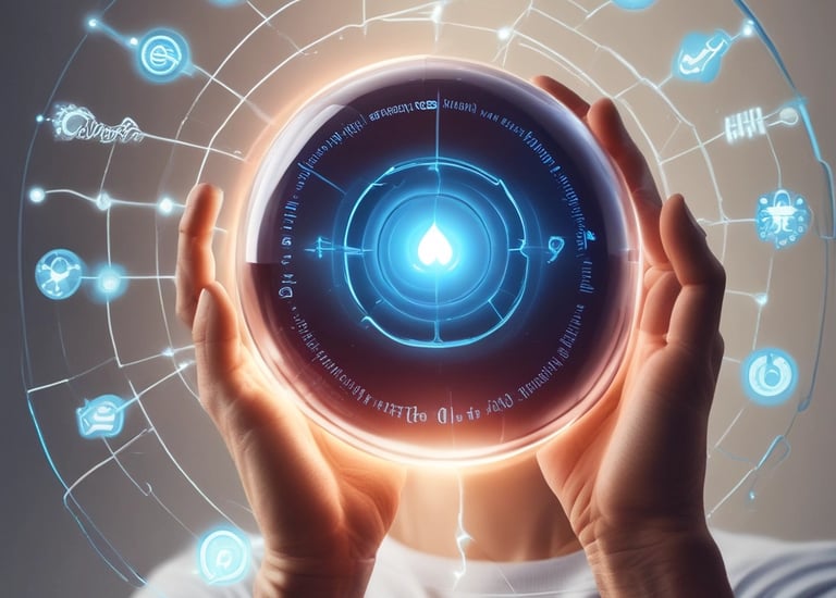 a man riding a skateboard down a street next to tall buildings