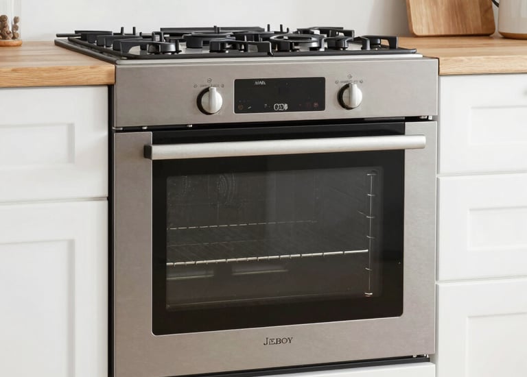 A white laundry area with a washing machine featuring a Samsung logo. On top of the machine is a blue spray bottle. To the left, there is a striped laundry basket. The walls are tiled, and there is a hose attached to the wall. Sunlight casts shadows creating a grid pattern on the surfaces.