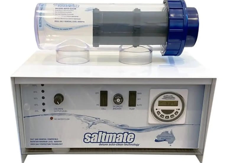 salt chlorinator with salt cell 